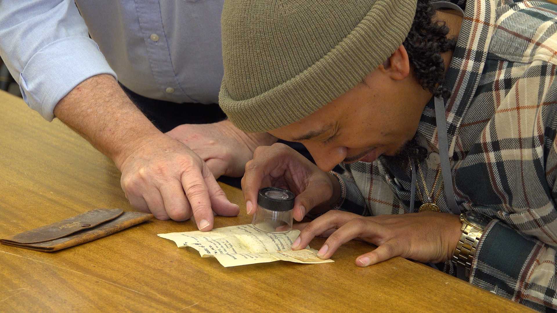 haynes examines the document