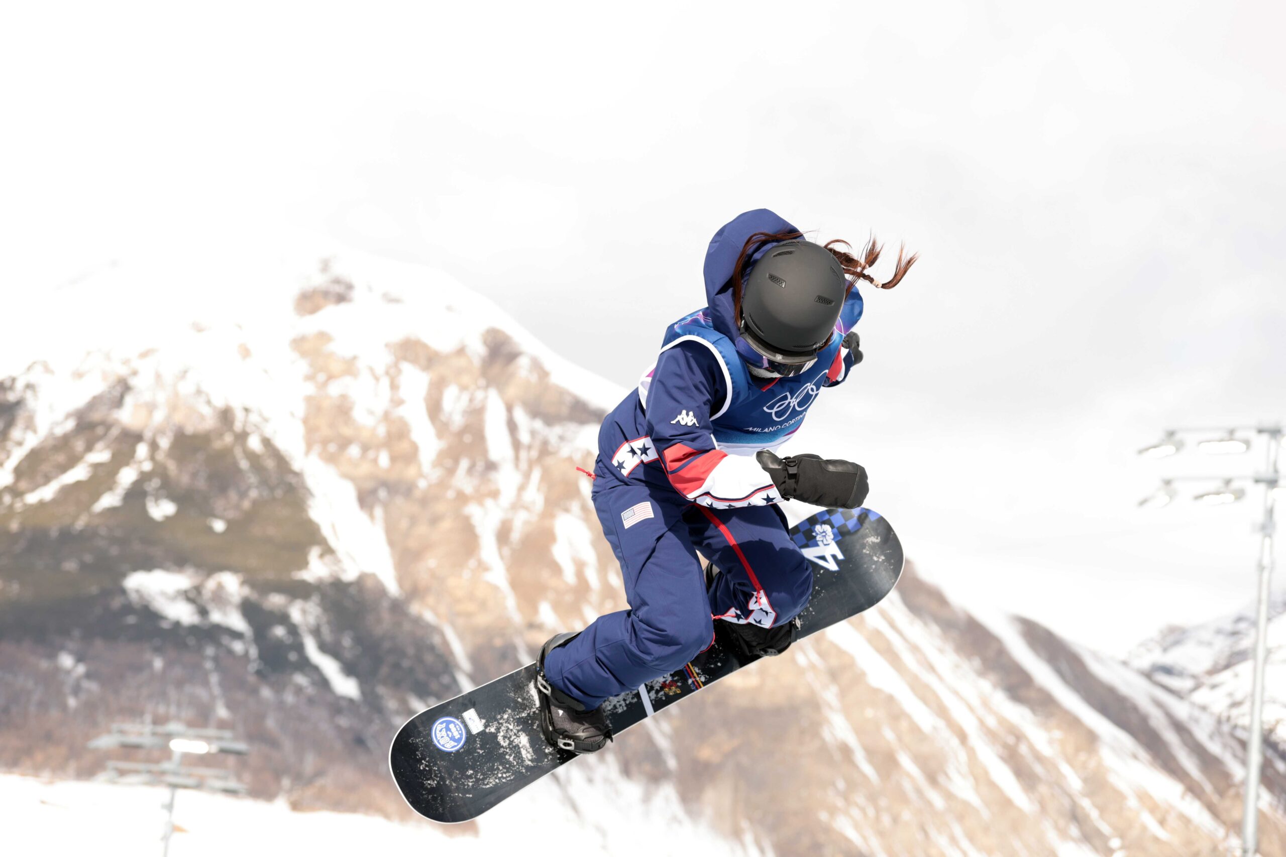 Chloe Kim of Team United States competes in the Women's Snowboard Halfpipe Qualification on day five of the Milano Cortina 2026 Winter Olympic Games at Livigno Snow Park on Feb. 11, 2026, in Livigno, Italy.