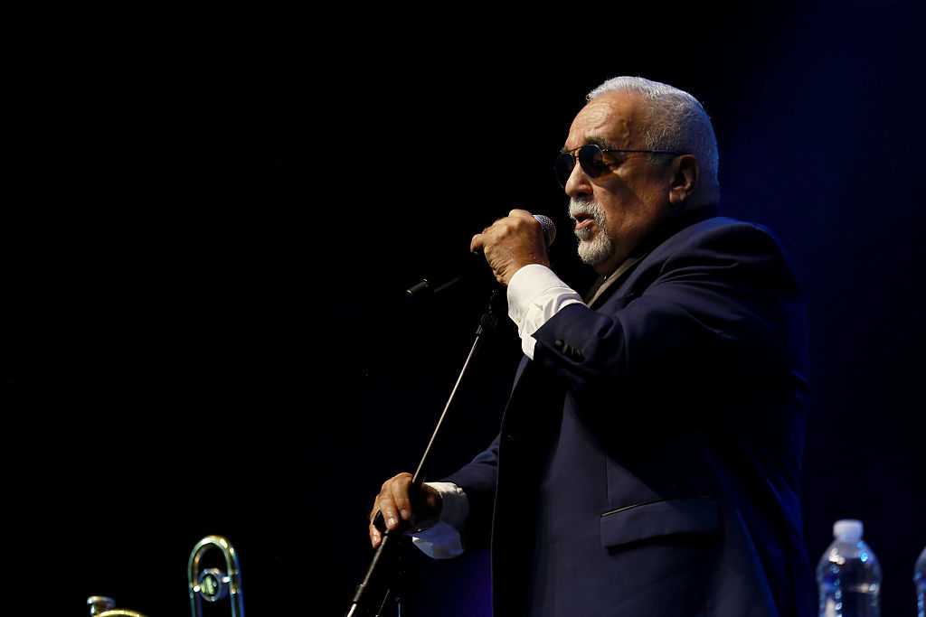 Willie Colón performs live during his Idilio Sinfónico concert with Orquesta Filarmonica de Puerto Rico at Coca-Cola Music Hall on August 9, 2025 in San Juan, Puerto Rico.