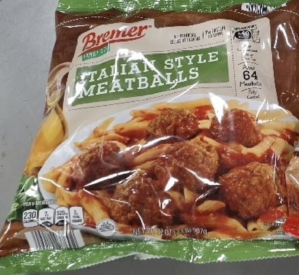 packaging for italian style meatballs