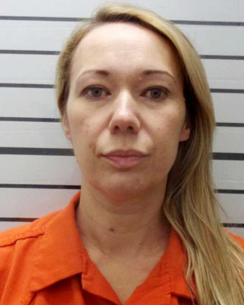 FILE- This image provided by the Muskogee County, Okla., Sheriff&amp;apos;s Office shows Carie Hallford. (Muskogee County Sheriff&amp;apos;s Office via AP, file)