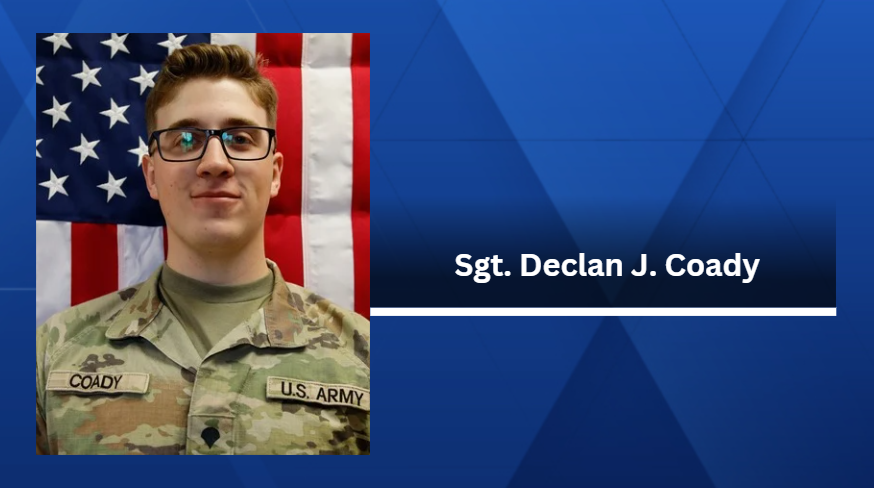 Sgt. Declan J. Coady, 20, of West Des Moines, is among four service members who were killed Sunday in a drone strike in Kuwait.