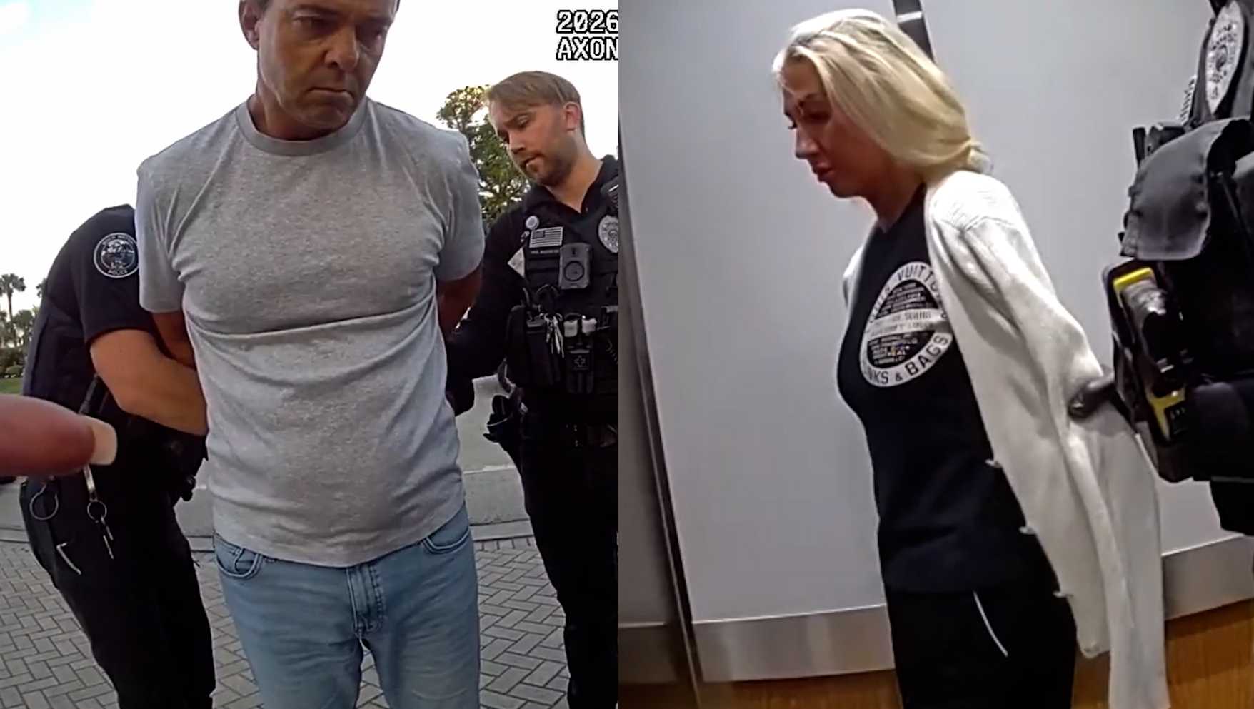 watch: bodycam shows boca raton police arrest 'the real housewives of pretoria' couple