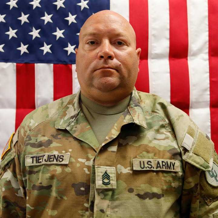 Sgt. 1st Class Noah Tietjens was from Bellevue, Nebraska, and enlisted in the Army Reserve in 2006 as a wheeled vehicle mechanic. He had deployed to Kuwait twice before, in 2009 and 2019.