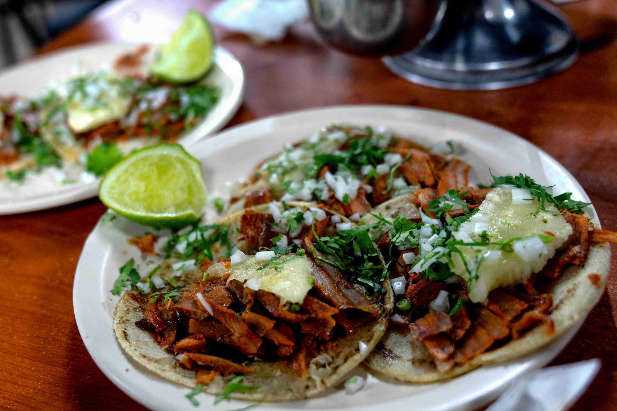 A beautiful and delicious meal of Tacos Al Pastor in Puerto Vallarta Mexico