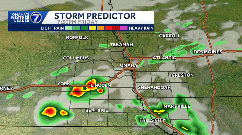 nebraska softball weather: thunderstorms possible friday