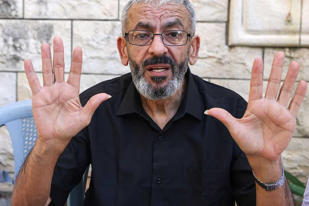 Palestinian journalist Ali al-Samoudi speaks to the press at his home in the northern city of Jenin, in the Israeli-occupied Palestinian West Bank on May 1, 2026. Sixty-year-old Al-Samoudi was released following one-year in detention in the Israeli Naqab Prison, located in southern Israel. He was released and checked at the Jenin Hospital where he said, &amp;quot;I was 120 kilogrammes; my weight now is barely 60 kilogrammes&amp;quot;. Israel has jailed an increasing number of journalists since 2023, the year of Hamas&amp;apos;s unprecedented October 7 attack on Israel, which responded with a devastating war in the Gaza Strip. (Photo by JAAFAR ASHTIYEH / AFP via Getty Images)