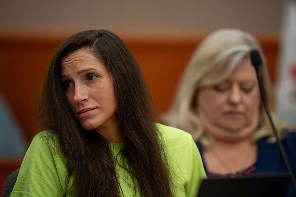 Kouri Richins listens to statements written by her children during her sentencing in 3rd District Court on May 13, 2026 in Park City, Utah.