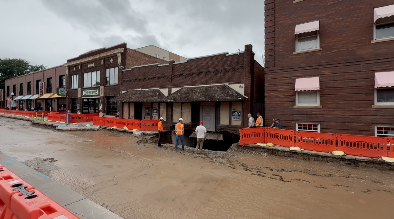 38th & Farnam sinkhole (June 2026)
