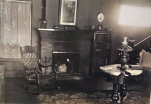 Dr. Susan La Flesche Picotte's home hosted patients, tribal members seeking help and several social and political gatherings. A Scottish inscription above the fireplace reads 